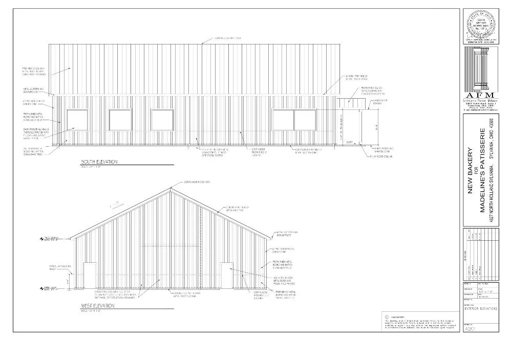 bakery construction blueprint